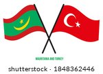 mauritania and turkey flags... | Shutterstock .eps vector #1848362446