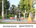 Small photo of Dubai, United Arab Emirates - October 31, 2020: Kids' play area in Zabeel public park in the desert city. Operated by Dubai Municipality the park has an admission fee of AED5 (US$1.37) per person.
