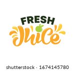 hand drawn lettering of bright... | Shutterstock .eps vector #1674145780