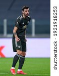 Small photo of Torino, Italy. 18th February 2021. Bruno Fernandes of Manchester United Fc during Uefa Europa League match between Real Sociedad de Futbol and Manchester United Fc .