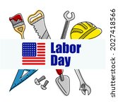 happy labor day. people... | Shutterstock .eps vector #2027418566