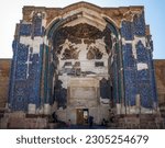 Small photo of Tabriz, Iran - October 31, 2019: Entrance of Blue Mosque in Tabriz, Iran. Constructed in 1465 and severely damaged by earthquake in 1780. Masterpiece of Azeri architecture. Historic heritage.