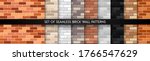realistic vector brick wall... | Shutterstock .eps vector #1766547629