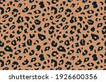 vector trendy leopard skin... | Shutterstock .eps vector #1926600356