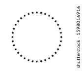 stars circle icon design. stars ... | Shutterstock .eps vector #1598016916
