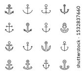 Anchor  Maritime Outline Icon...