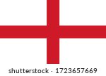 England national Flag Vector illustration.