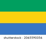 national gabon flag  official... | Shutterstock .eps vector #2065590356