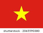 vietnam flag  official colors... | Shutterstock .eps vector #2065590380