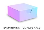 realistic box mock up.... | Shutterstock .eps vector #2076917719