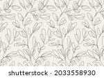 seamless floral pattern with... | Shutterstock . vector #2033558930
