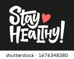 stay healthy. coronavirus covid ... | Shutterstock .eps vector #1676348380