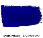 blue paint brush stroke on... | Shutterstock . vector #1728906490