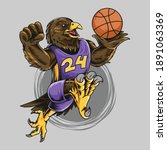 eagle basketball sports mascot... | Shutterstock .eps vector #1891063369