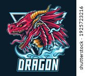 the dragon e sport logo or... | Shutterstock .eps vector #1925723216