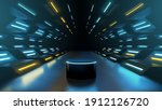 neon futuristic podium or... | Shutterstock .eps vector #1912126720