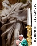 Small photo of Vatican City, October 6, 2019. Pope Francis celebrates a Mass for the opening of the Synod of Bishops for the Amazon region, in St. Peter's Basilica.