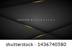 gold light line shadow dark... | Shutterstock .eps vector #1436740580