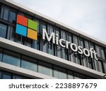Small photo of Munich, Bavaria Germany - December 11 2022: Microsoft Deutschland (Germany) GmbH corporation headquarters building with Windows logo ultra HD.