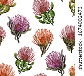 Seamless Pattern With Exotic...