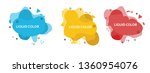 set of abstract modern graphic... | Shutterstock .eps vector #1360954076
