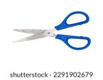 A pair of scissors on a white background