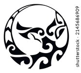 tattoo maori design. ethnic... | Shutterstock .eps vector #2145686909