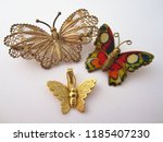 Set Of 3 Butterflies Pendant...