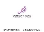 foot doctor logo  podologist... | Shutterstock .eps vector #1583089423