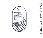 ship and sea logo concept design | Shutterstock .eps vector #1961914276