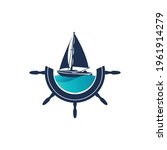 ship and sea logo concept design | Shutterstock .eps vector #1961914279