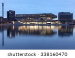 Small photo of Aarhus, Denmark - November 8, 2015: Urban mediaspace at the blue hour, called also Dokk1 is a multimedia house with scandinavia's largest public library and waterfront area in Aarhus, Denmark