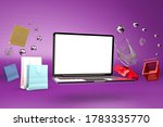 3d rendering of online shopping ... | Shutterstock . vector #1783335770
