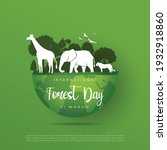 international forest day 21... | Shutterstock .eps vector #1932918860
