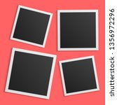 black and white photo frames... | Shutterstock .eps vector #1356972296