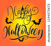 happy halloween  holidays | Shutterstock .eps vector #1194375673