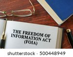 The Freedom of Information Act (FOIA) written on a page.