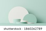minimal scene with geometric... | Shutterstock . vector #1860262789