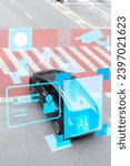 Small photo of Utilize camera technology to keep tabs on individuals and cars in public areas. ,Verifying the status of persons and vehicles with AI