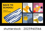 hand drawn back to school... | Shutterstock .eps vector #2025960566