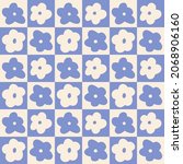 flower pattern. floral checked... | Shutterstock .eps vector #2068906160