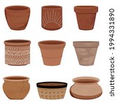 Vector Collection Of Clay Pots...