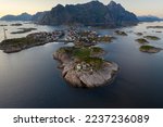 Henningsvær fishing village in Lofoten Archipelago, Norway 