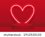 stage podium decorated with... | Shutterstock .eps vector #1913520133