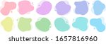 set of colourful vector liquid... | Shutterstock .eps vector #1657816960