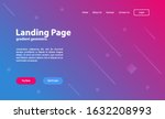 landing page template.for data... | Shutterstock .eps vector #1632208993