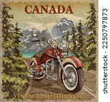 Vintage Canada  Poster With...