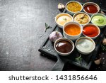 A variety of delicious sauces...