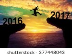 A man jump between 2015 and 2016 years.