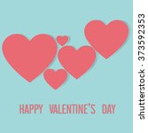 happy valentine's card  love... | Shutterstock .eps vector #373592353